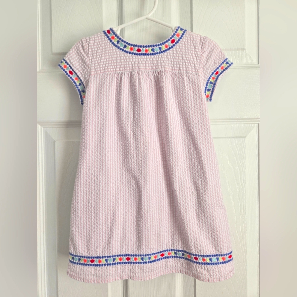 Vineyard Vines Pink Seersucker Dress 2T